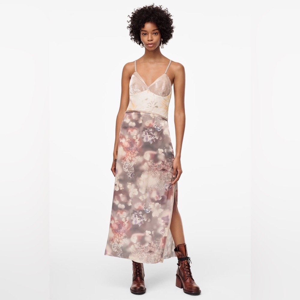Floral Maxi Dress with Spaghetti Straps